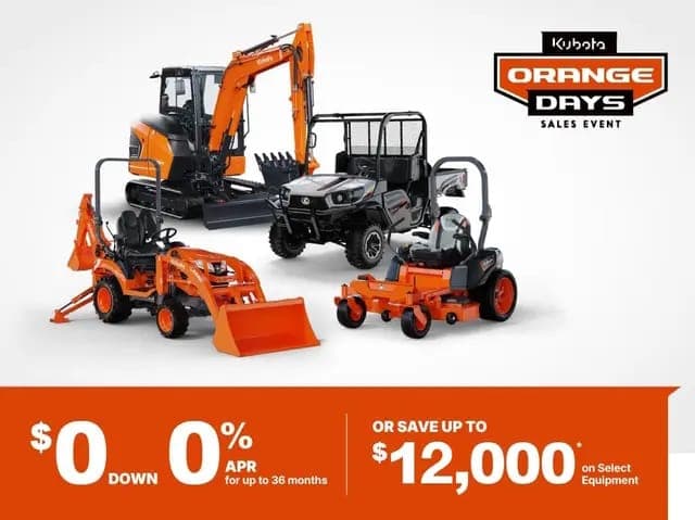 Kubota Orange Days Sales Event